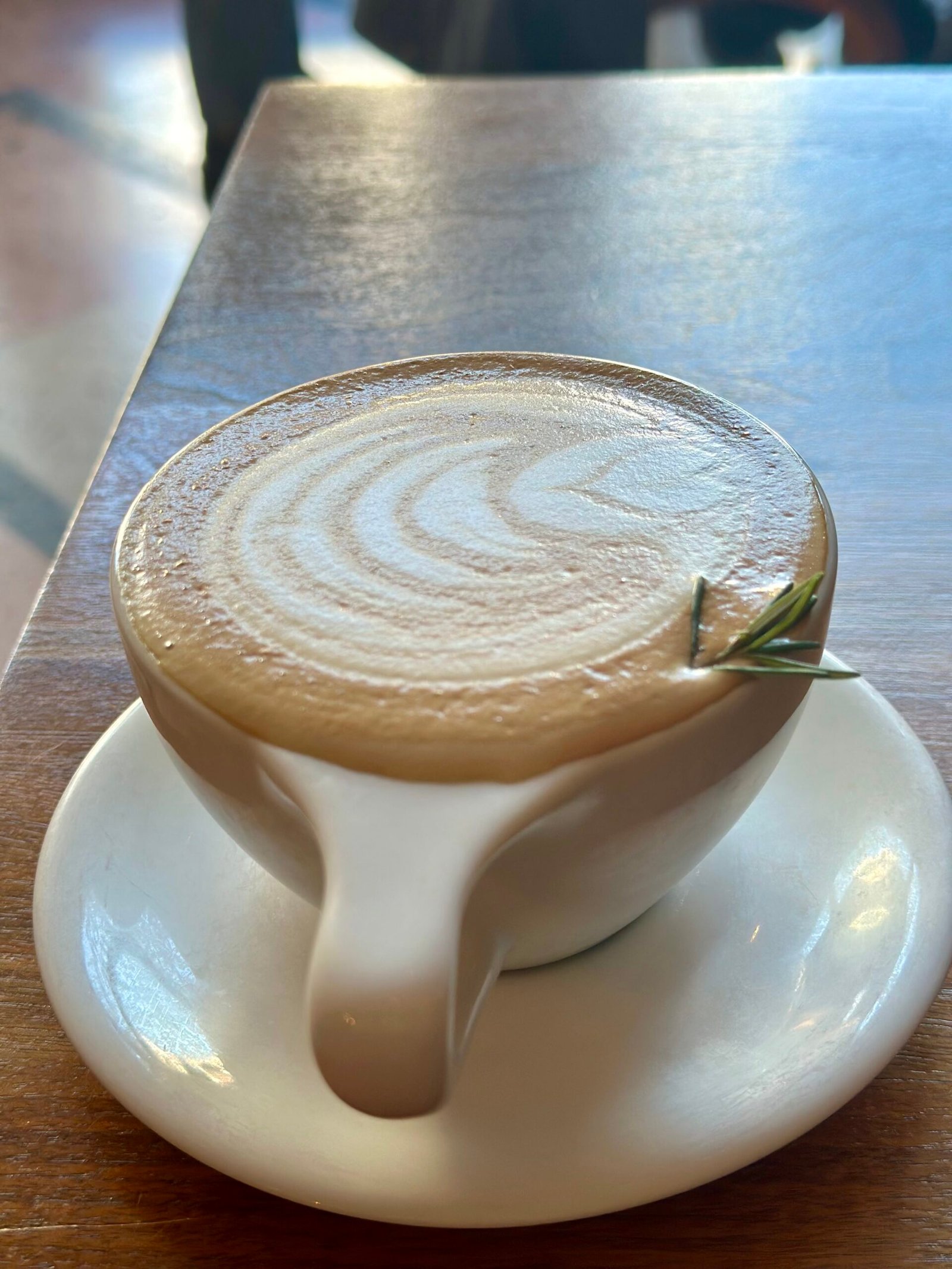 Eschelon Coffee Lavender Latte Lavender Latte Brew at Echelon Coffee downtown Springfield, MO